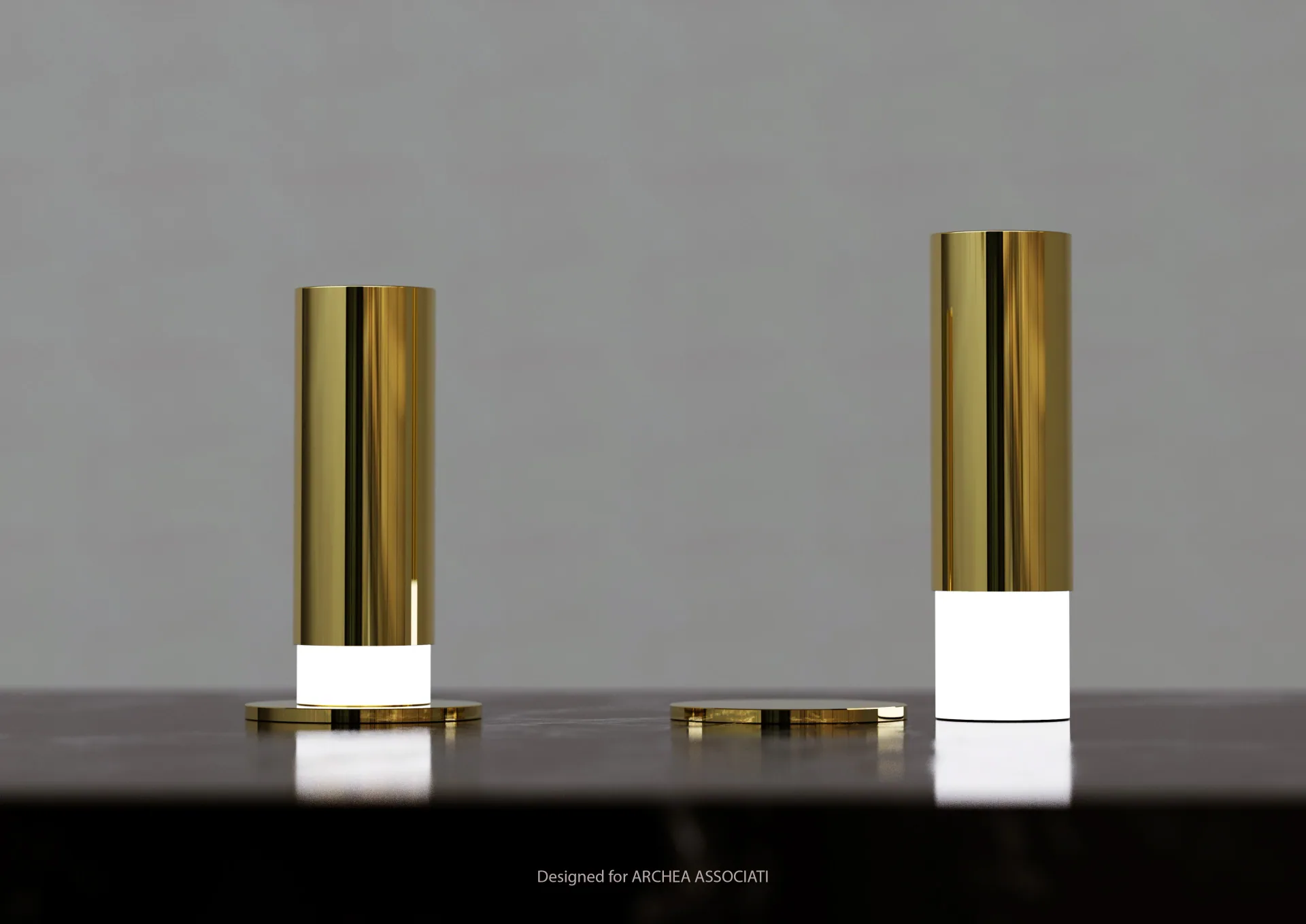 Serie in tubo d'ottone – lampade tubolari in ottone, immagine 5