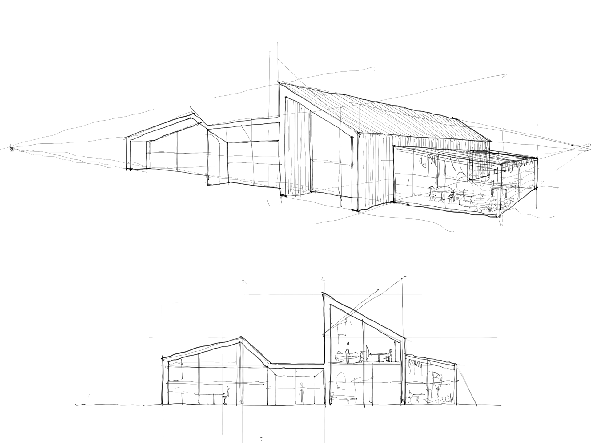 Sketches and concepts – volume and shadow sketch 4