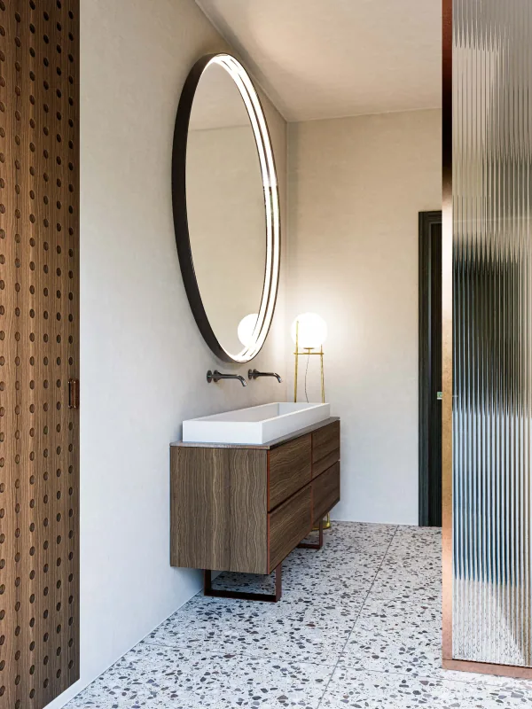 Casa e ufficio – bagno marrone 1